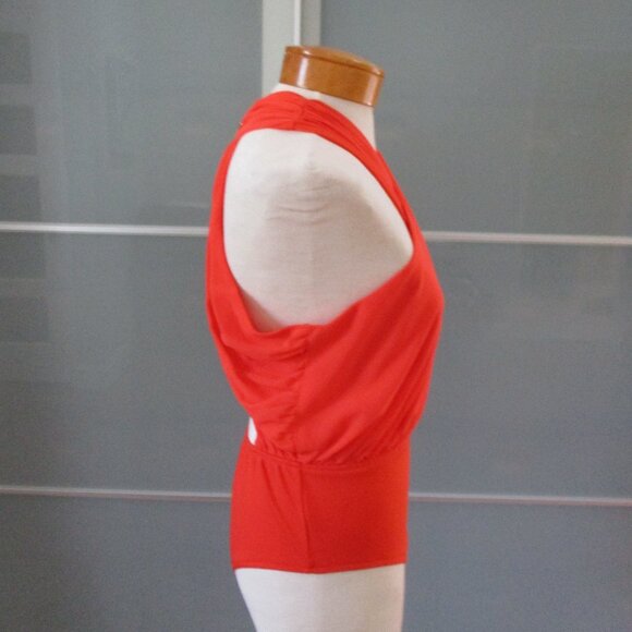 Akira Chicago Criss-Cross Neckline Open Back Bodysuit - Picture 4 of 6